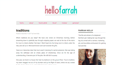 Desktop Screenshot of hellofarrah.com